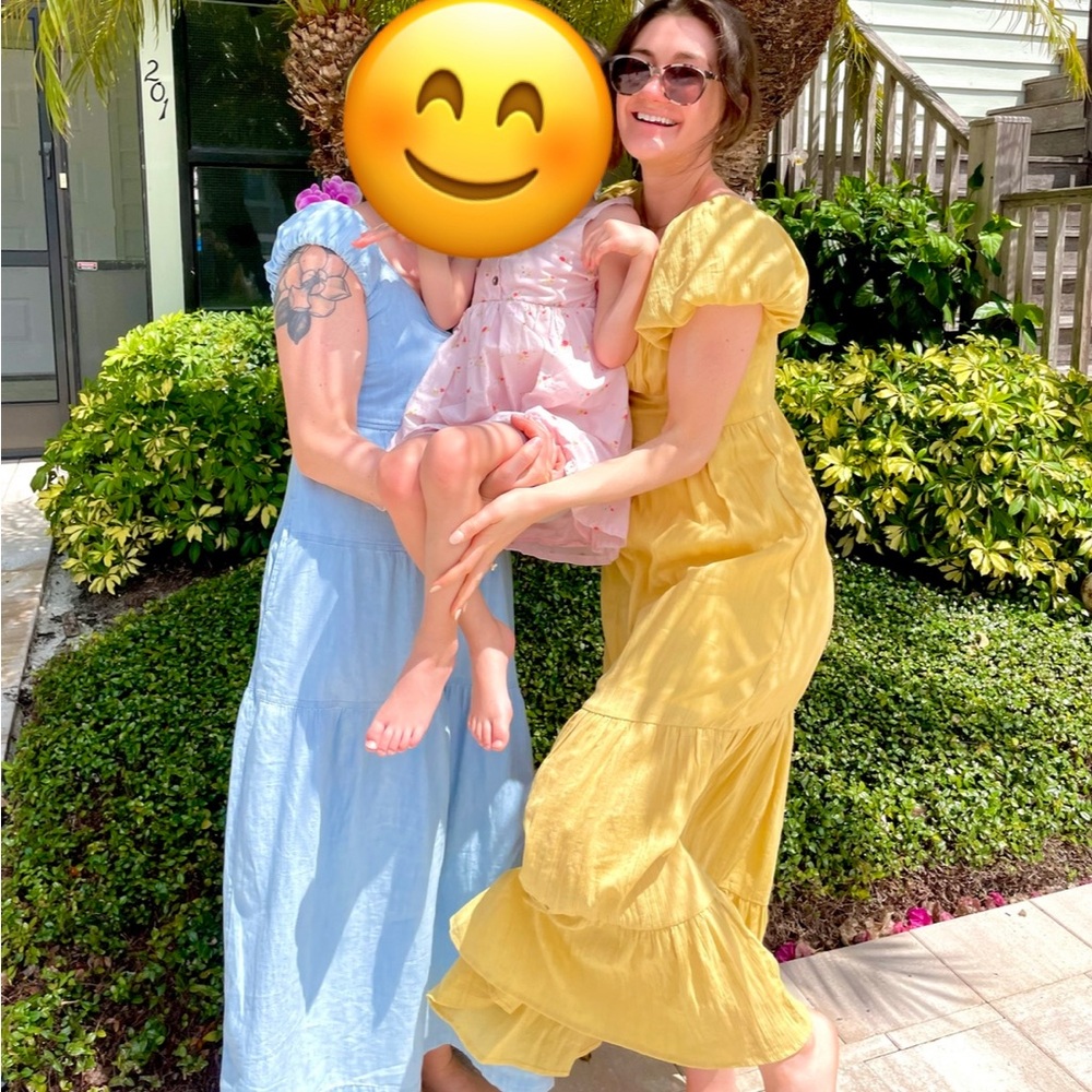 Yellow Tiered Maxi Dress